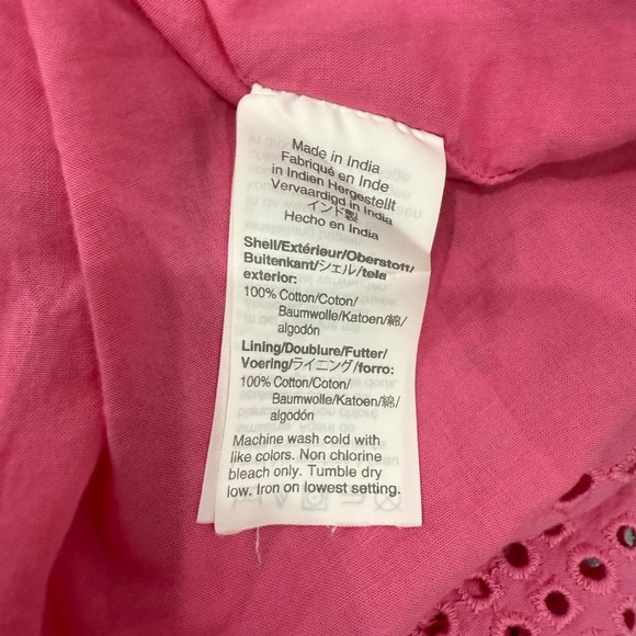 J. Crew Factory Pink Eyelet Midi Dress - Picture 5 of 5